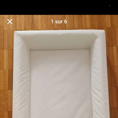 Coussin et drap housse  table à langer 