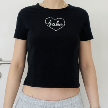 "Babe" Baby-Tee Nero