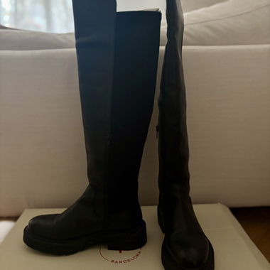 Black Knee-High Boots