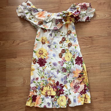 Robe bustier fleurie H&M