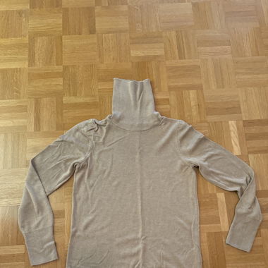 Rollkragenpulli Beige Gr. S