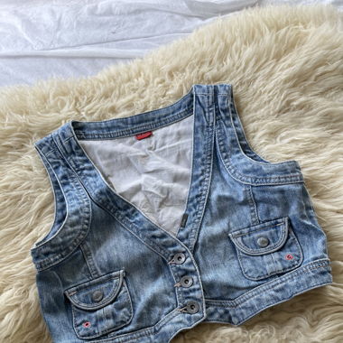S.Oliver denim crop top