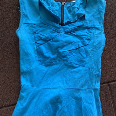 Vestito stile coro blu