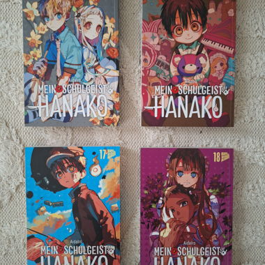 Pack de 4 mangas Mon esprit d'école Hanako Partie 15 à 18