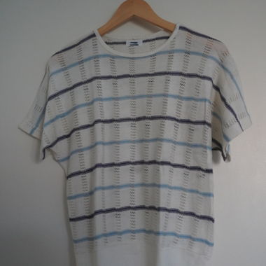 T-shirt leggero in maglia rigato 