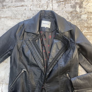 Veste similicuir noir 