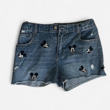 kids’ mickey mouse denim shorts