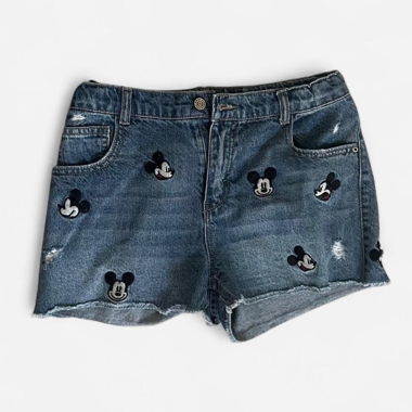 kids’ mickey mouse denim shorts