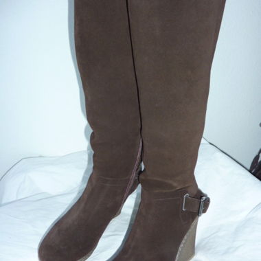 Stiefel aus Wildleder, Größe 35,5,     