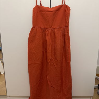 Kleid mit Seitentaschen Koralle