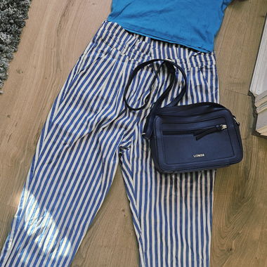 Striped Pants Outfit Set