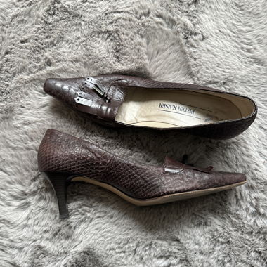 Peter Kaiser Brown Snake Pumps