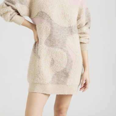 Knit dress Size S cuddly warm beige