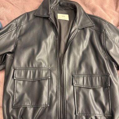 Faux leather jacket