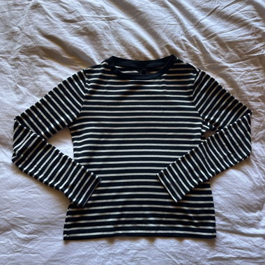 Haut rayé manches longues Topshop