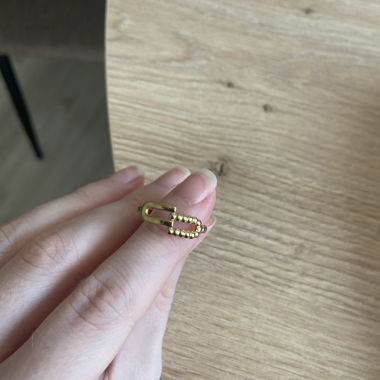 Anello dorato regolabile impermeabile