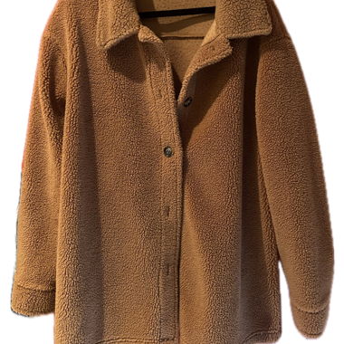 Veste teddy beige en polaire