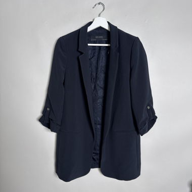 Blazer Zara Basic bleu marine