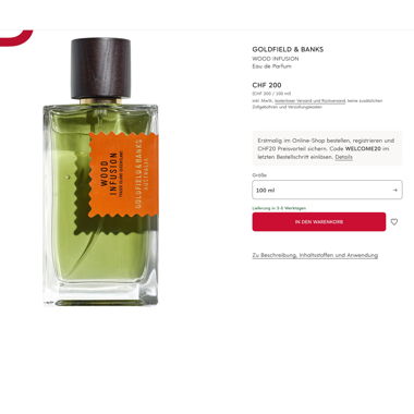 Profumo: WOOD INFUSION- GOLDFIELD & BANKS AUSTRALIA