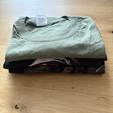 Lot de 3 t-shirt groupe de musique 