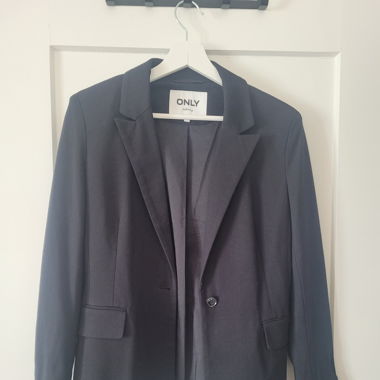 Blazer uni schwarz langärmlig Grösse 38