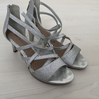 Silver High Heels