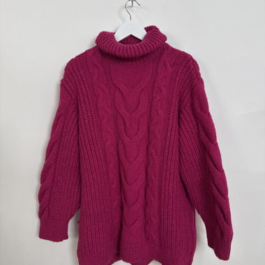 MNG Pink Rollkragenpullover