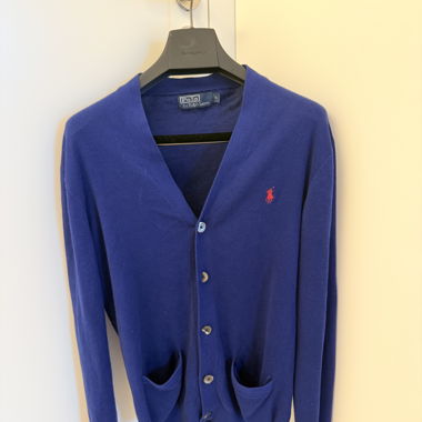 Ralph Lauren Royal Blue Woolen Cardigan, Size S