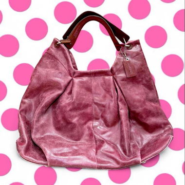Burgundy leather Hobo Bag