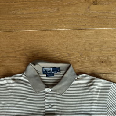 RALPH LAUREN – M – BEIGE GESTREIFT – POLO SHIRT