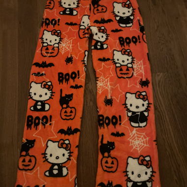 Cute and soft halloween hello kitty pj pants
