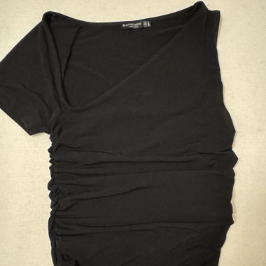 Schwarzes Stradivarius Damen-Shirt