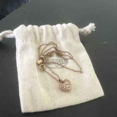 Fossil-Kette Roségold mit Herzanhänger