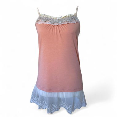 Orangefarbene Japanese-Lace-Cami (M) – Axes Femme