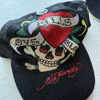 Ed Hardy Authentic Hat, One Size, Black