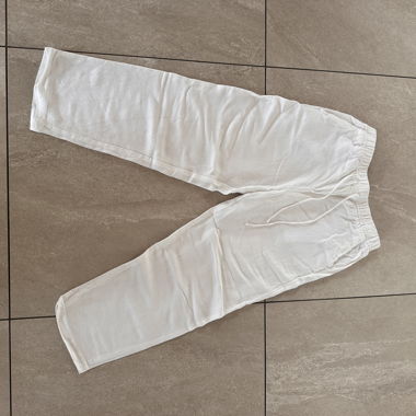 White Linen Trousers