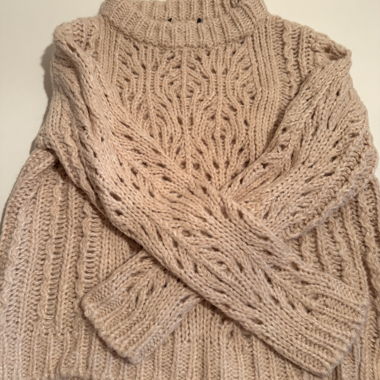 Beige knit sweater