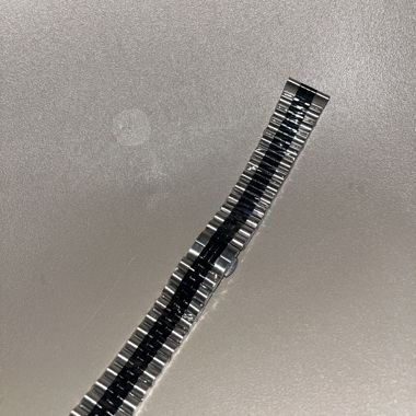 Cinturino Jubilee in acciaio inox Nero Argento 20mm