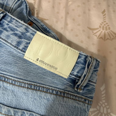 Jeans Mom Fit Stradivarius bleu clair