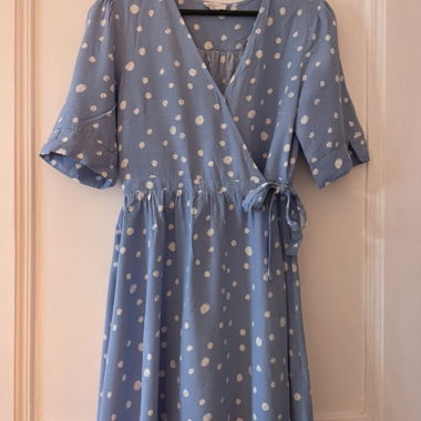 Robe portefeuille bleue ciel