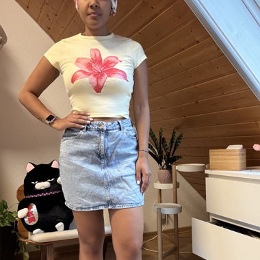 Sommerlicher Jeansrock
