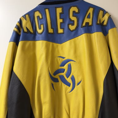 Veste en cuir vintage originale «Uncle Sam»