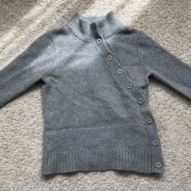 Maglione in maglia grigio