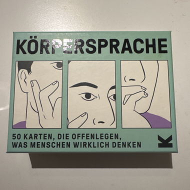Körpersprache Karten-Set wie neu