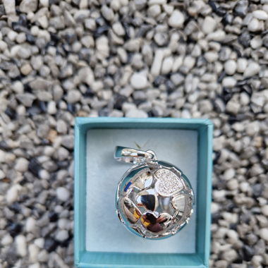 Pendentif de football "Ball" de PL, rhodié