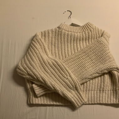 Strick Pullover weiss/ creme