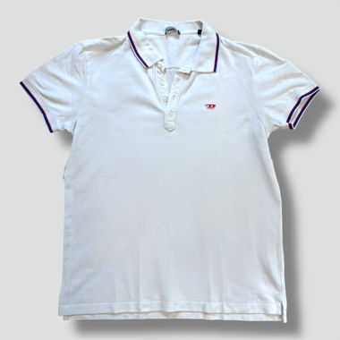 Diesel retro white poloshirt