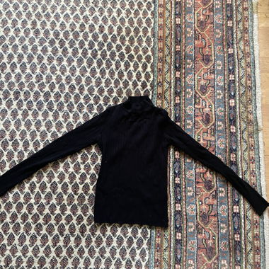 Schwarzer Bershka Rollkragenpullover