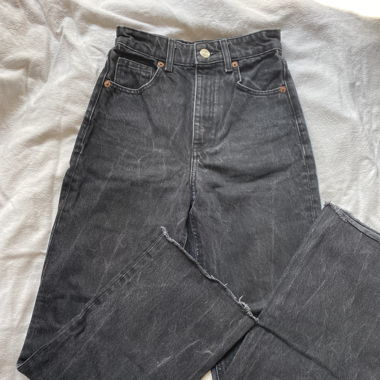 Jeans noir taille hautr