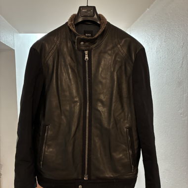 Giacca in pelle BOSS Hugo Boss